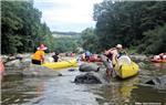 Sucho ještě 1 km pod jezem dne 13.7.2014